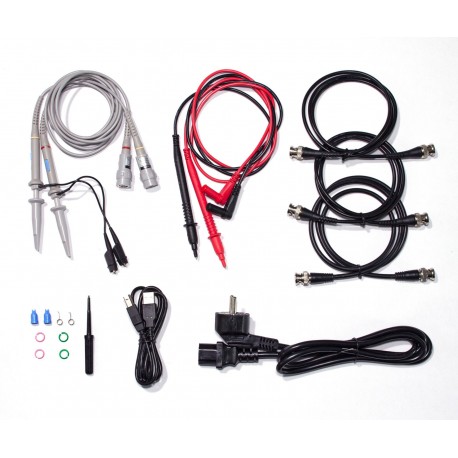 Accessoires livré avec l('oscilloscope numérique 2 voies 300 MHz PeakTech® P 1363