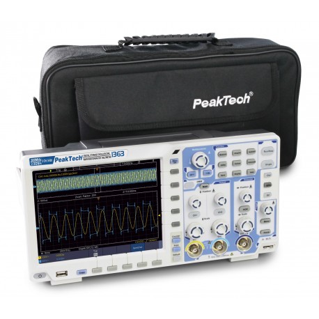 Oscilloscope 2x300MHz PeakTech® P 1363 et son sac de transport