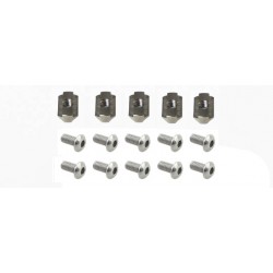 5 Plots de jonction T-slot + 10 Vis tête carrée