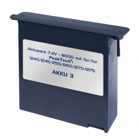 Batterie Li-Po 7,4V - 8000 mA PeakTech® AKKU3 pour oscilloscopes PeakTech®