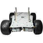 Vue avant de la base robotique métal 4 roues motrices BUGGY