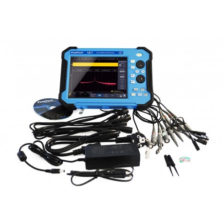 Oscilloscope portatif 4 voies 70 MHz PeakTech® P 1211 et ses accessoires