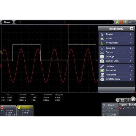 Logiciel pour oscilloscope USB PeakTech® P 1290