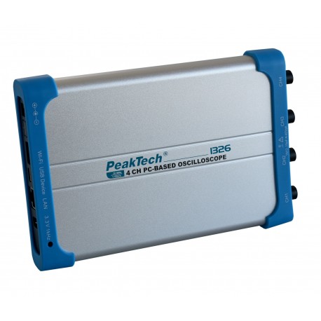 Oscilloscope pour PC 4 voies 700 MHz PeakTech® P 1326