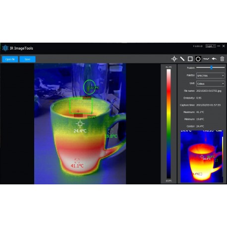 Caméra thermique PeakTech® P5610B