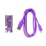 Dasduino CORE avec connecteurs femelles et son câble USB