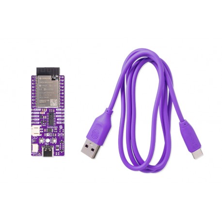 Dasduino CONNECTPLUS avec connecteurs mâles et son câble USB