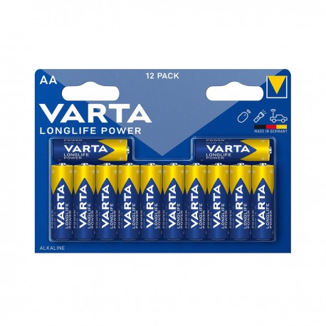 Blister de 12 piles alcalines VARTA 1,5 V ( AA / LR6 )  - 1