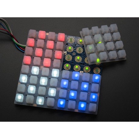 Exemple d'utilisation de 8 platine Driver PCB I2C pour 16 boutons