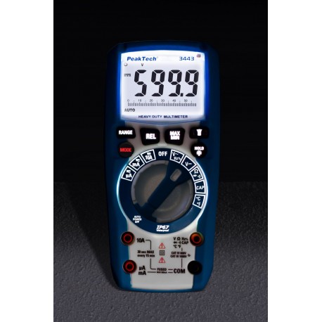 Multimètre 6000 points étanche IP67 PeakTech 3443