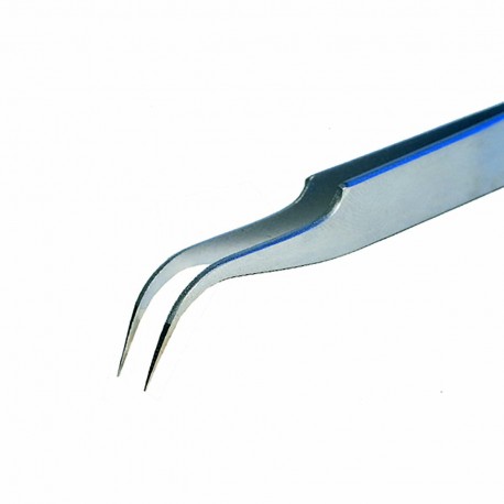 Pince à épiler avec pointes incurvées très fines pour une prise en main facile dans les espaces restreints  - 2