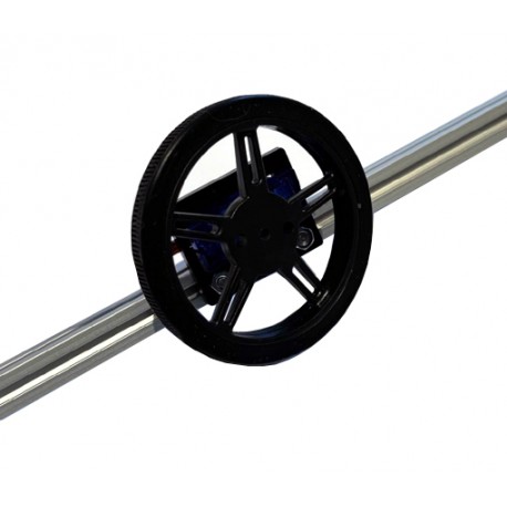 Exemple d'utilisation du support et d'un profilé MakerBeam avec l'ensemble COM-MOTOR05