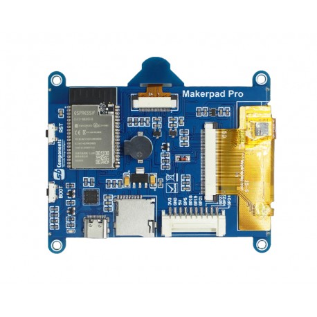 Face arrière de l'afficheur tactile Makerpad Pro ESP32 et caméra
