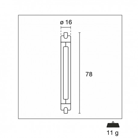 Lampe LED R7S 6 W 615 lm 3000 K  - 1