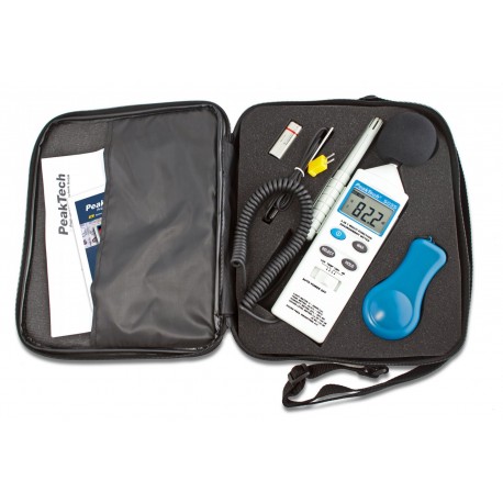 Détail du contenu de l'appareil de mesure environnementale PeakTech 5035