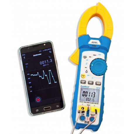 Pince ampèremétrique Bluetooth True RMS PeakTech® 1670