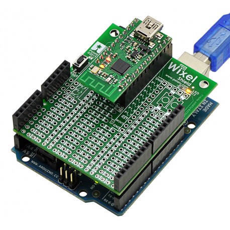 Exemple d'utilisation du Shield Wixel pour Arduino