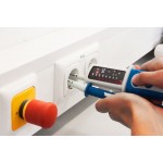 Exemple d'utilisation du testeur de tension AC/DC à affichage led PeakTech® 1095