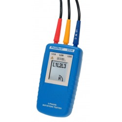 Testeur de sens de rotation et de phase PeakTech® 2530 pour moteurs triphasés
