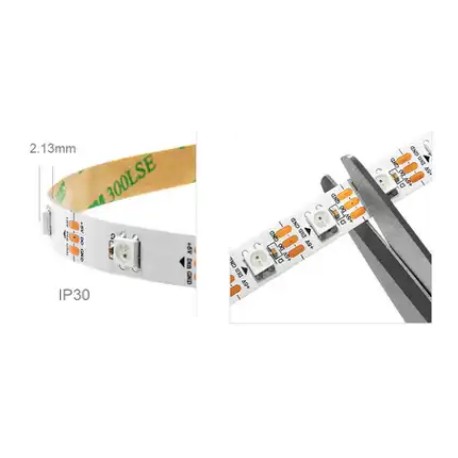 2 m avec 120 leds RGB adressables ( WS2812B )  - 2