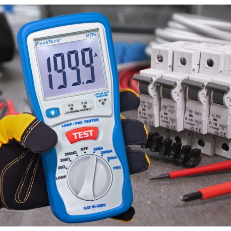 Testeur d'impédance de boucle PeakTech® 2715