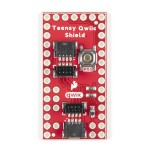 Vue de dessus de la platine Shield Qwiic pour Teesny DEV-17119