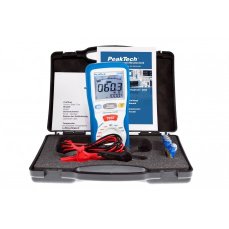 Contenu du testeur d'isolement PeakTech® 2695