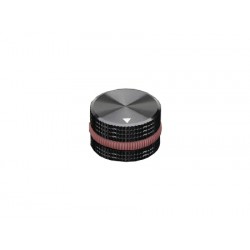 Bouton aluminium pour potentiomètre et encodeur d'axe 6 mm
