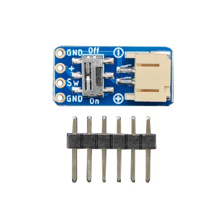 Platine connecteur JST avec interrupteur