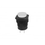 Bouton-poussoir lumineux OFF - (ON) blanc