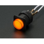 Bouton-poussoir lumineux OFF - ON orange  R16-503