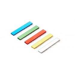 Jeu de 5 connecteurs colorés femelles 20 contacts