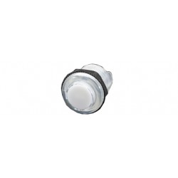 Boutons poussoirs blanc translucides type arcade 30 mm