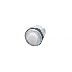 Boutons poussoirs blanc translucides type arcade 30 mm