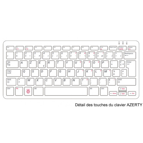 Clavier AZERTY du la Raspberry Pi 400