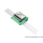 Exemple d'utilisation du module borniers à vis sur rail DIN avec une carte Metro