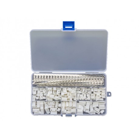 Détail du contenu de la boite de boite de 160 connecteurs JST XH