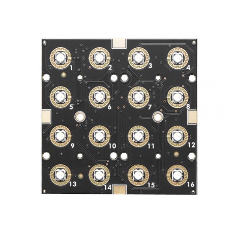 Face avant de la platine NeoTrellis Driver RVB pour clavier 4x4