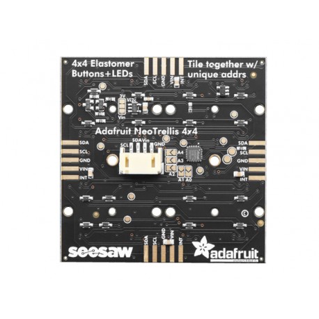 Face arrière de la platine NeoTrellis Driver RVB pour clavier 4x4