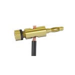 Fiche banane dorée - bague noire