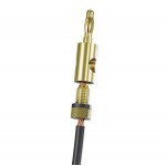 Fiche banane dorée - bague noire