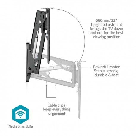 Montage TV mural motorisé  - 14
