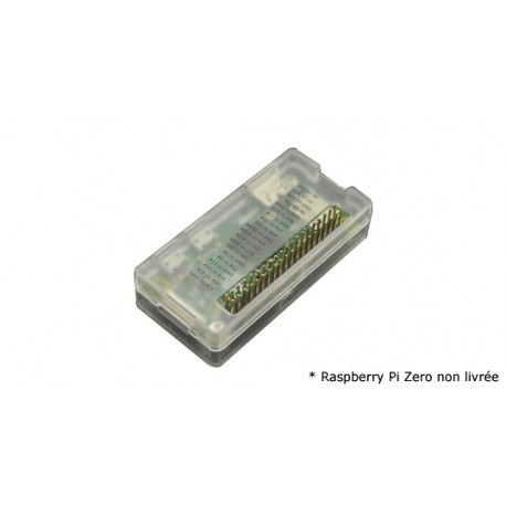 Boitier ABS pour Raspberry Pi Zero monté avec capot sans découpe GPIO