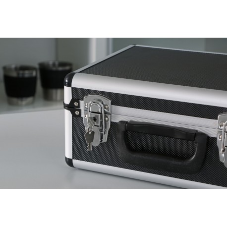 Fermeture à clef de la Mallette de rangement en aluminium P 7300