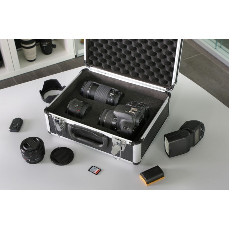 Exemple d'utilisation de la Mallette de rangement en aluminium P 7300