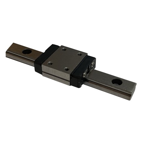 Détail du chariot du mini rail de guidage linéaire ACRZilla 30 cm