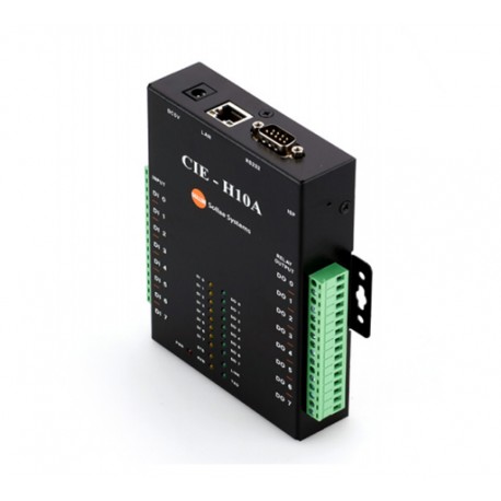 Convertisseur TCP/IP «» RS232 & 8 Entrées / 8 Sorties CIE-H10G avec pattes de fixation