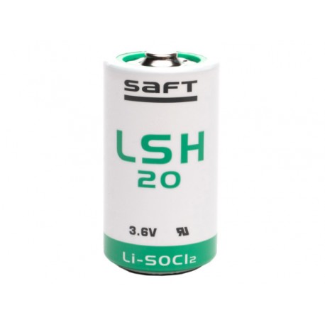 Pile Lithium SAFT 3,6V / 13,5Ah  LSH20 (format D/LR20)