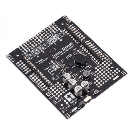 Vue de côté du shield Zumo v1.3 pour Arduino® 2521