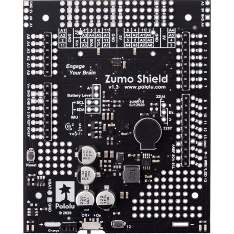 Vue de dessus du shield Zumo pour Arduino® 2521